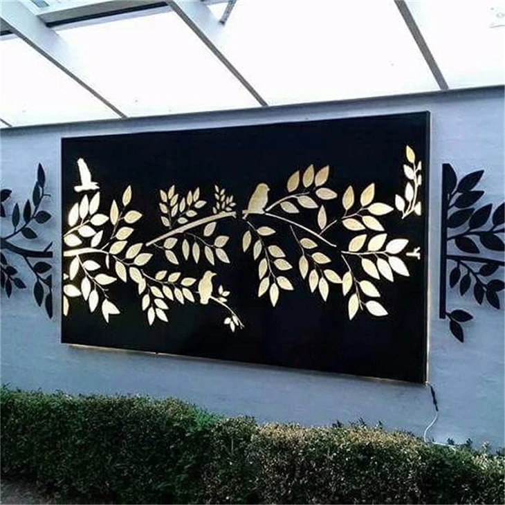 Outdoor Laser Cut Corten Steel Wall Panel